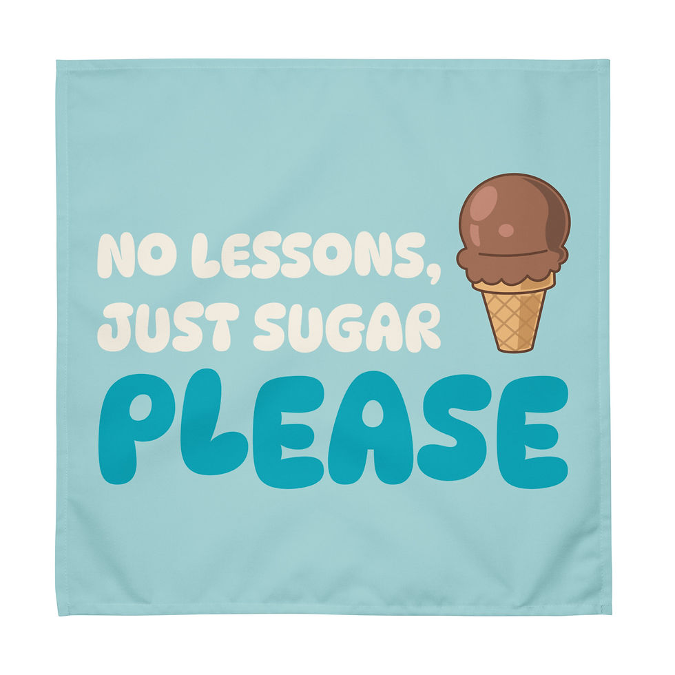 Thumbnail: No Lessons, Just Sugar Please Cloth Napkin Sset
