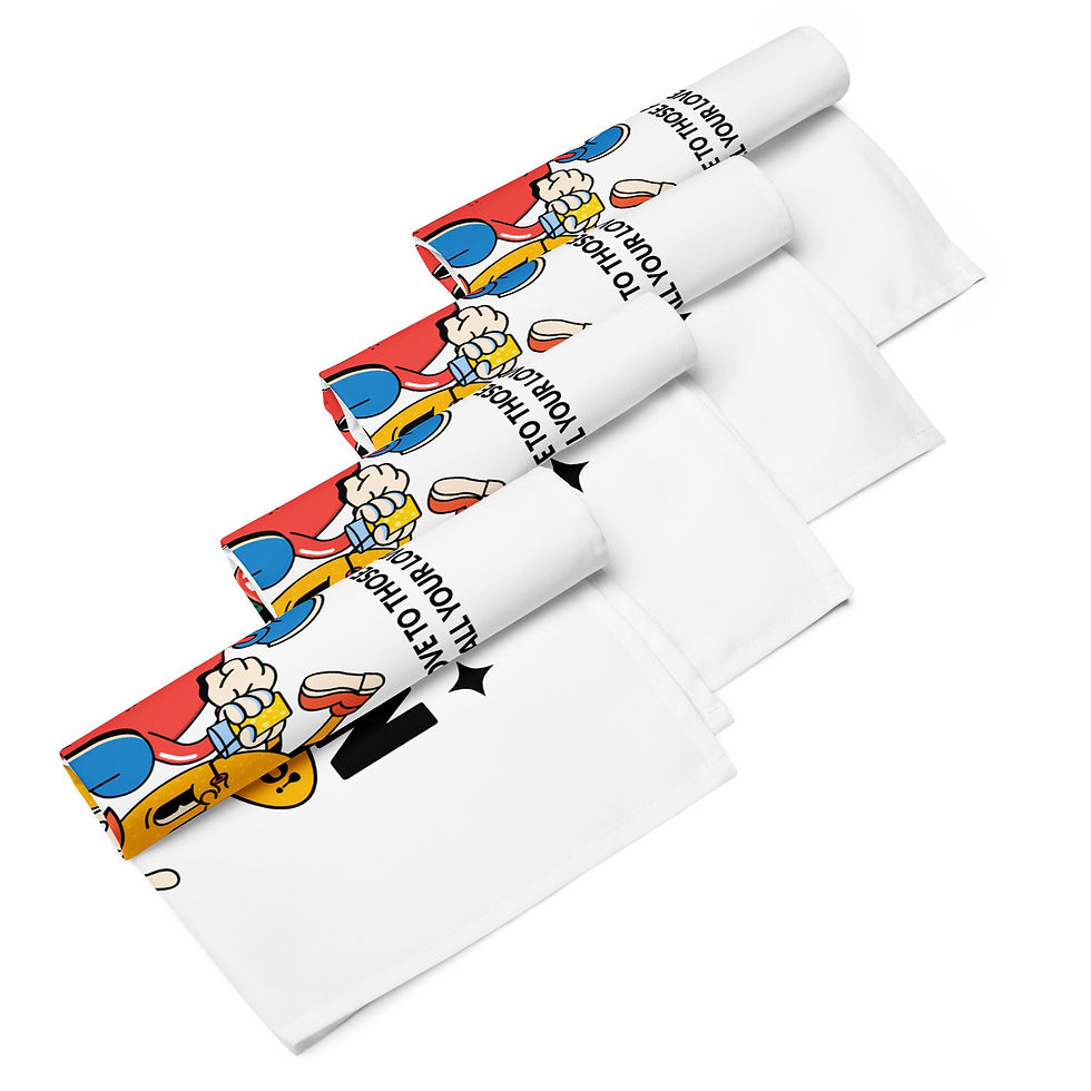 Thumbnail: Life's More Fun When You Are Around Cloth Napkin Set