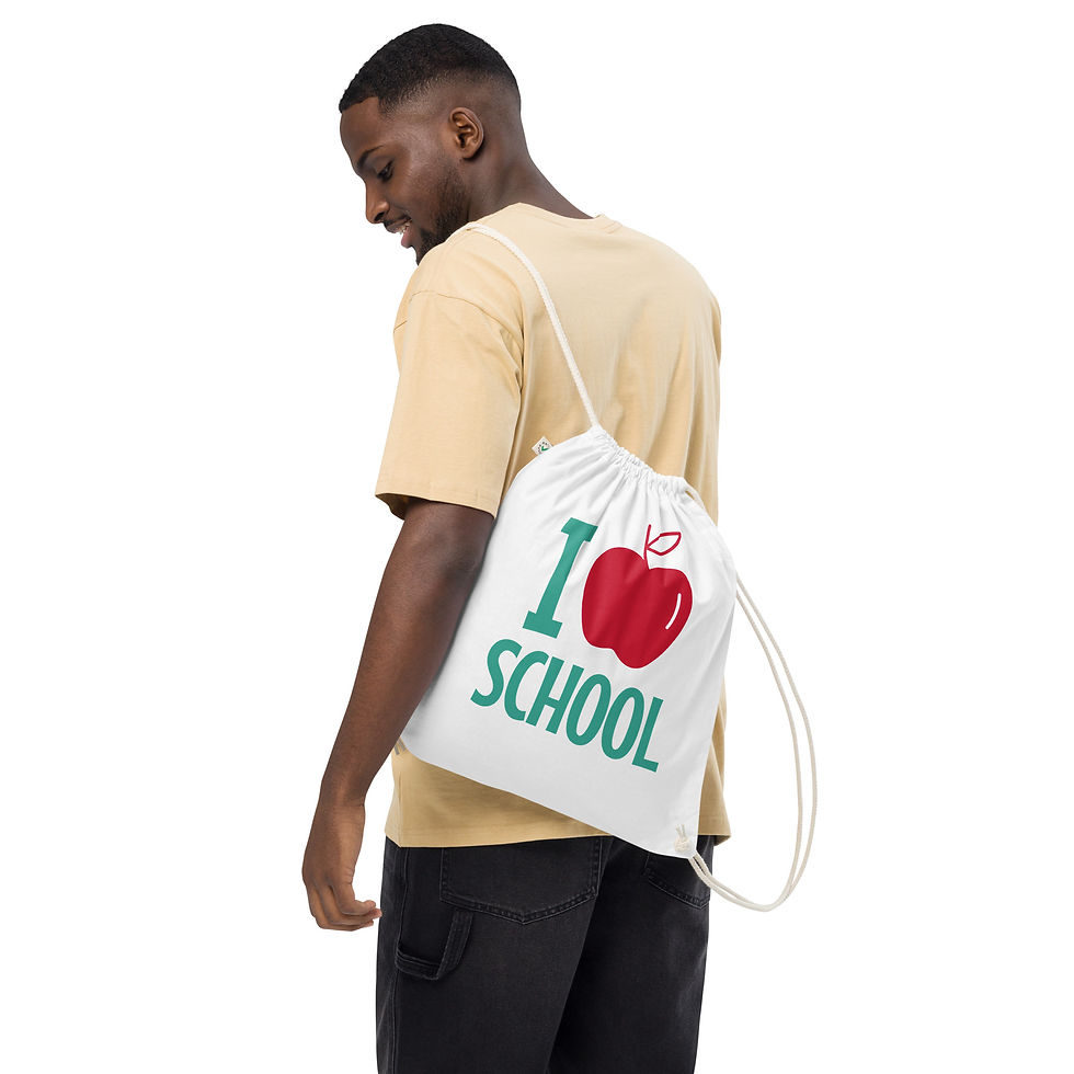 Thumbnail: I Love School Drawstring Backpack