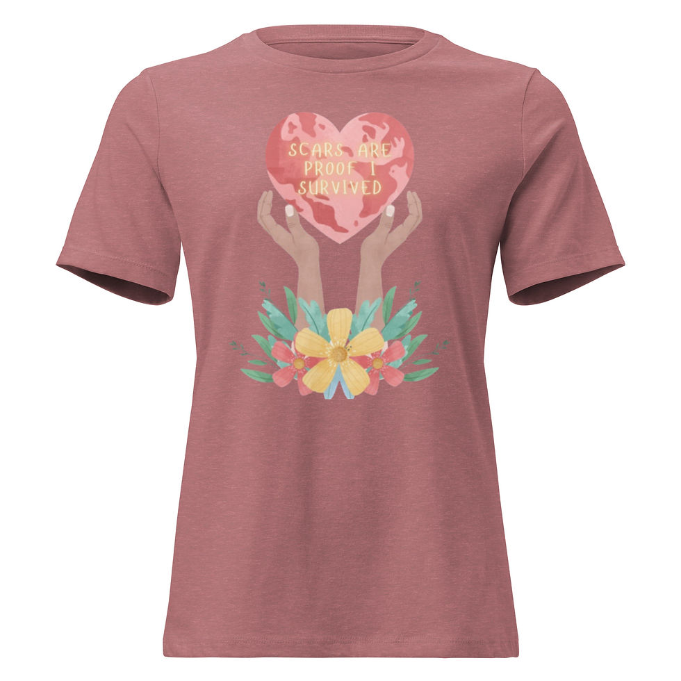 Thumbnail: Scars Are Proof I Survived  T-Shirt