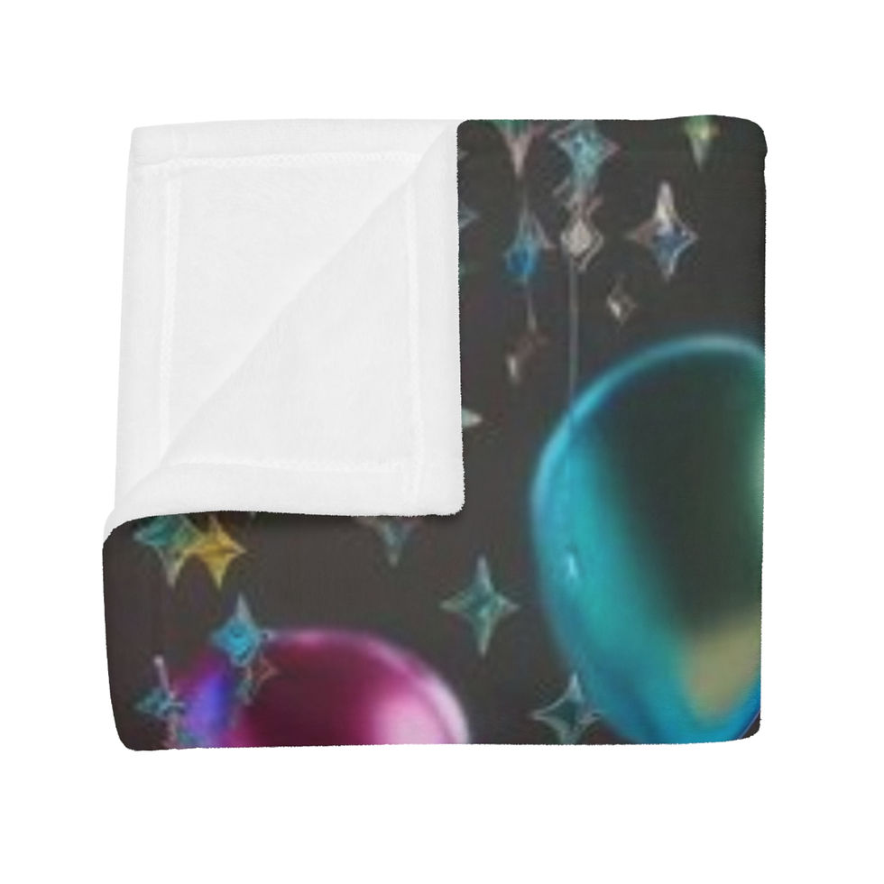 Thumbnail: Cozy Throw Blanket with Balloon Heart Teddy