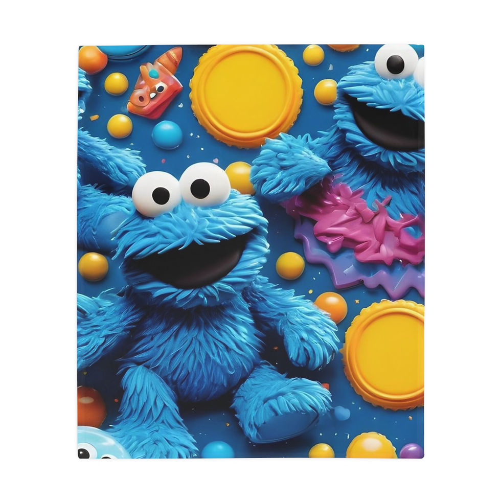 Thumbnail:  Cookie Monster Throw Blanket