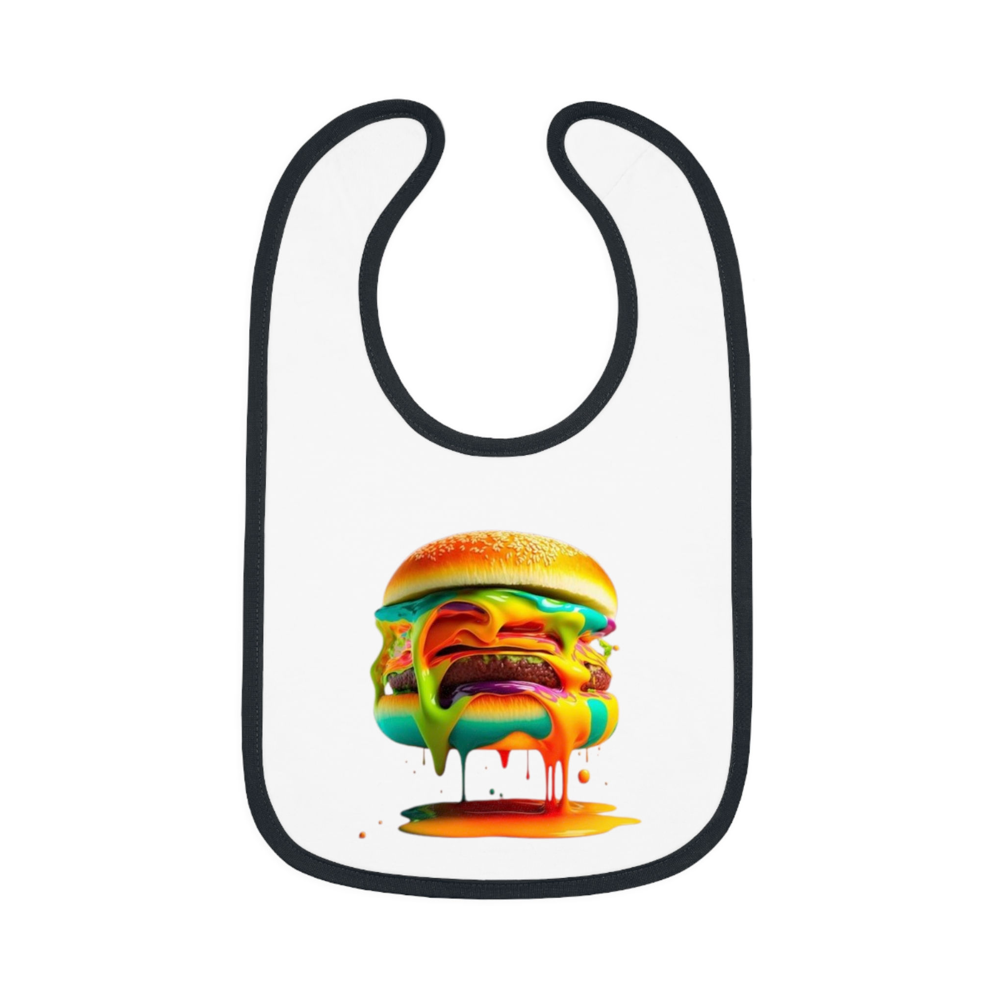 Dripping Cheese Burger Bib