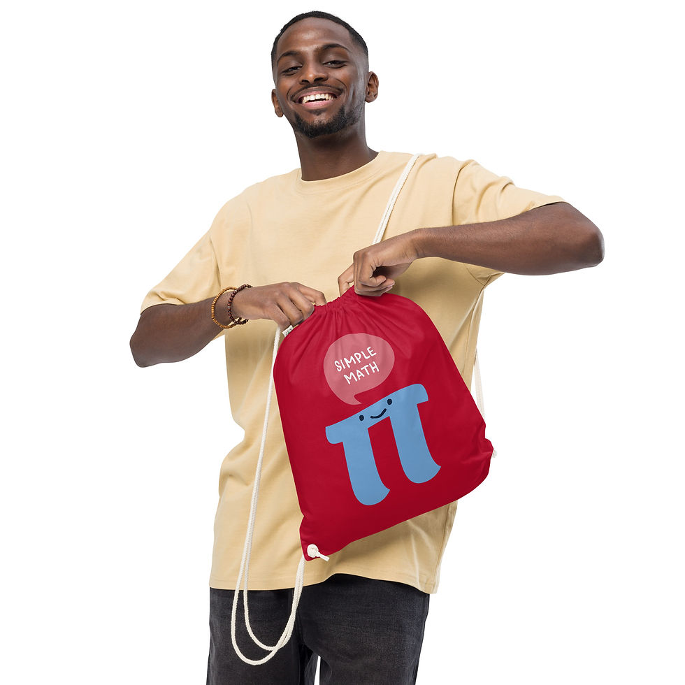 Thumbnail: Simple Math Drawstring Bag