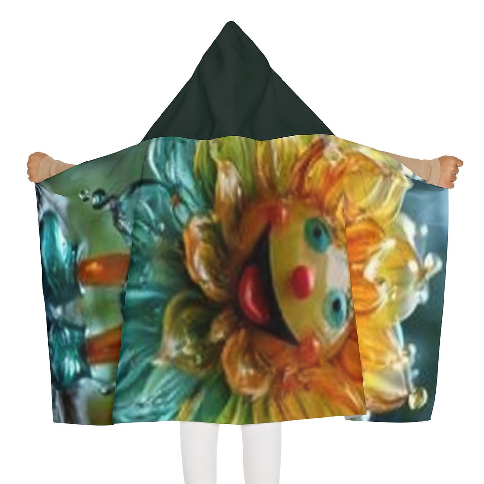 Thumbnail: Sunflower Smile Youth Hooded Towel