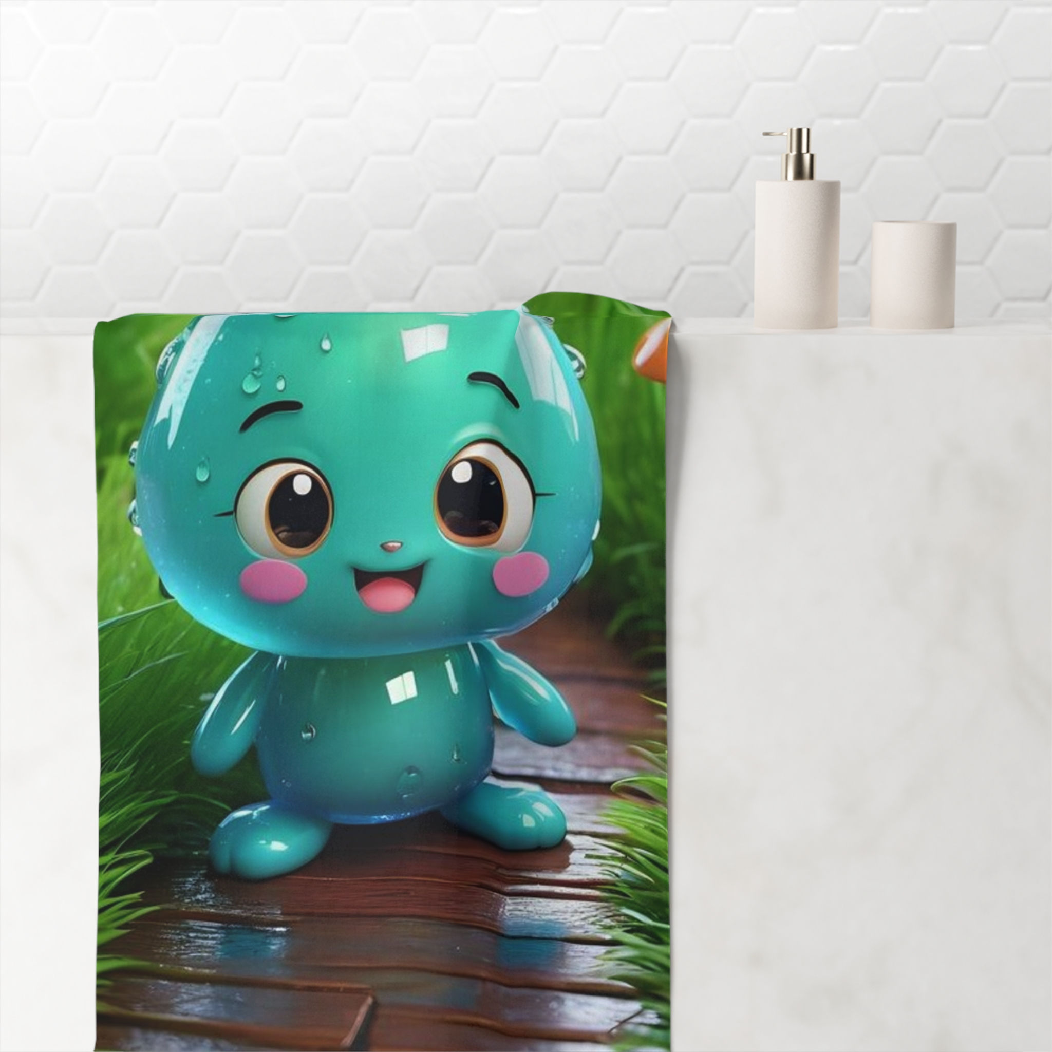 Cute Water Drop Bath Towel