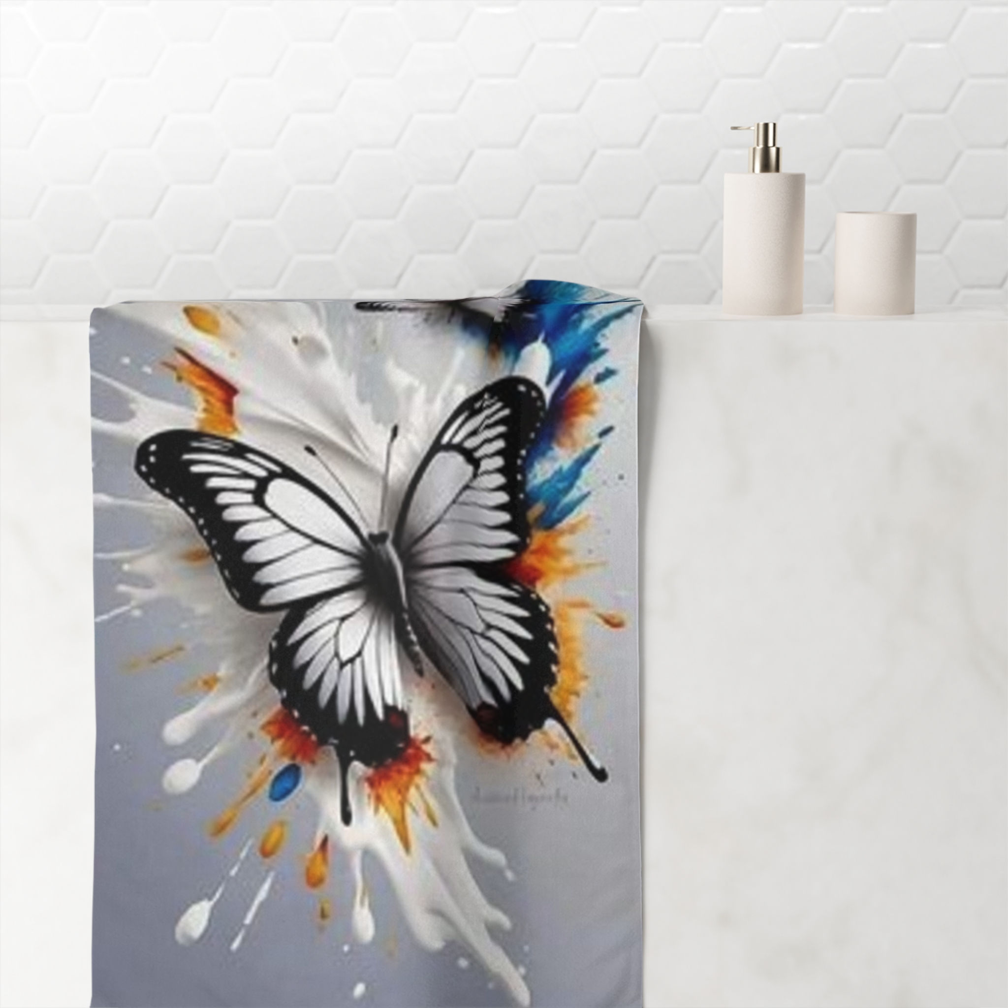 Butterfly Splash BathTowel