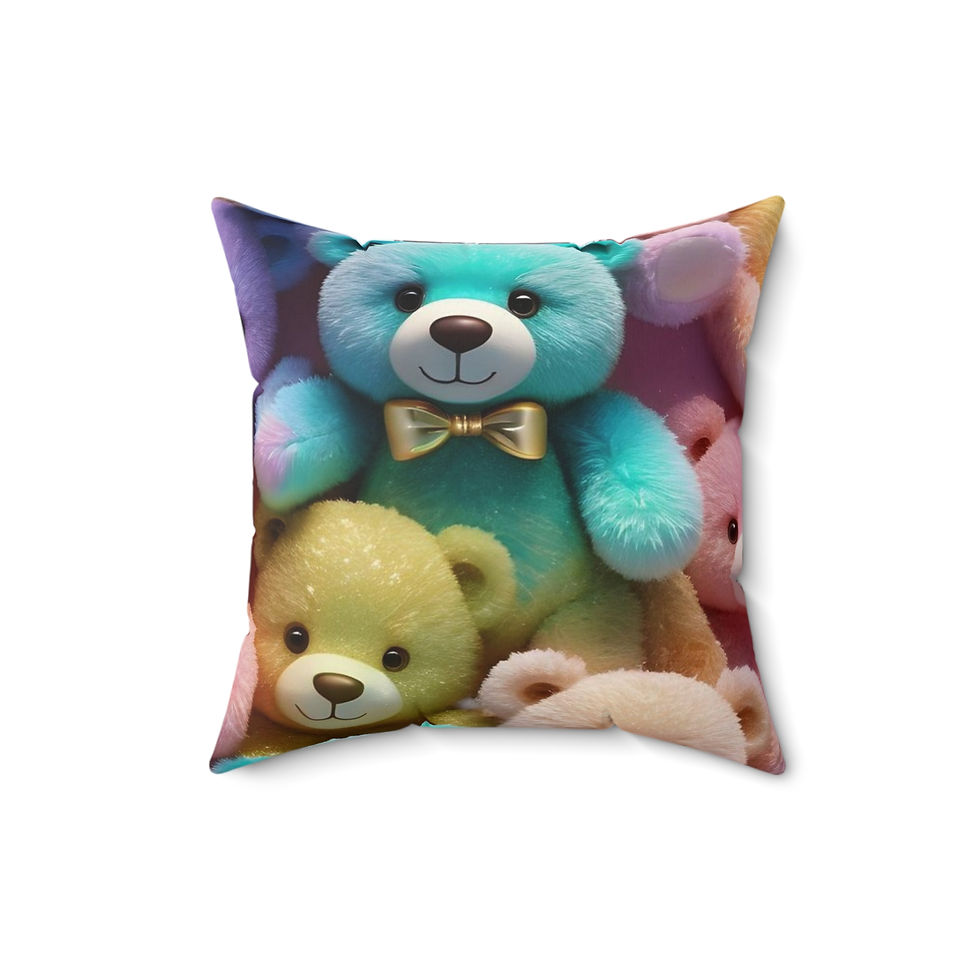Thumbnail: Plush Teddy Bear Pillow