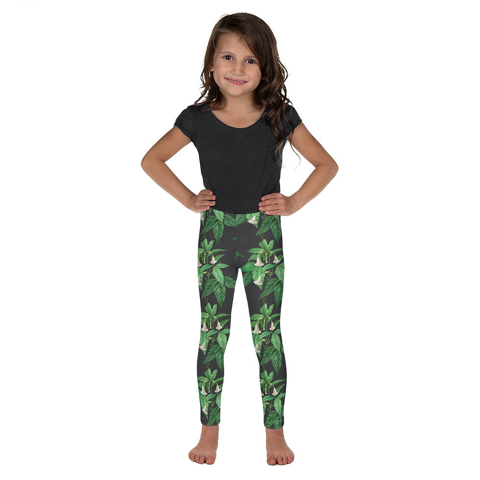 Thumbnail: Black Floral Leggings