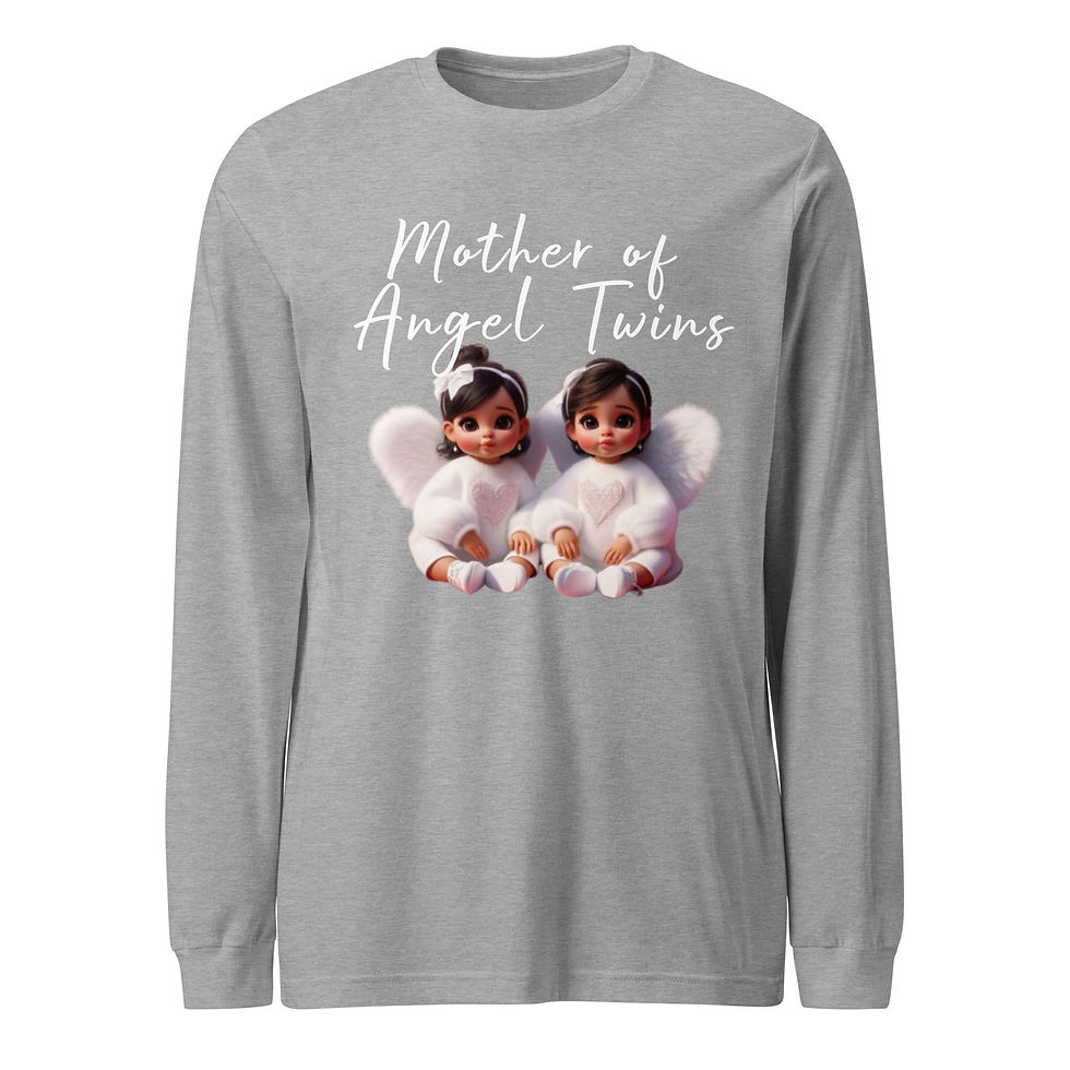 Thumbnail: Mother Of Angel Twins Long Sleeve Tee