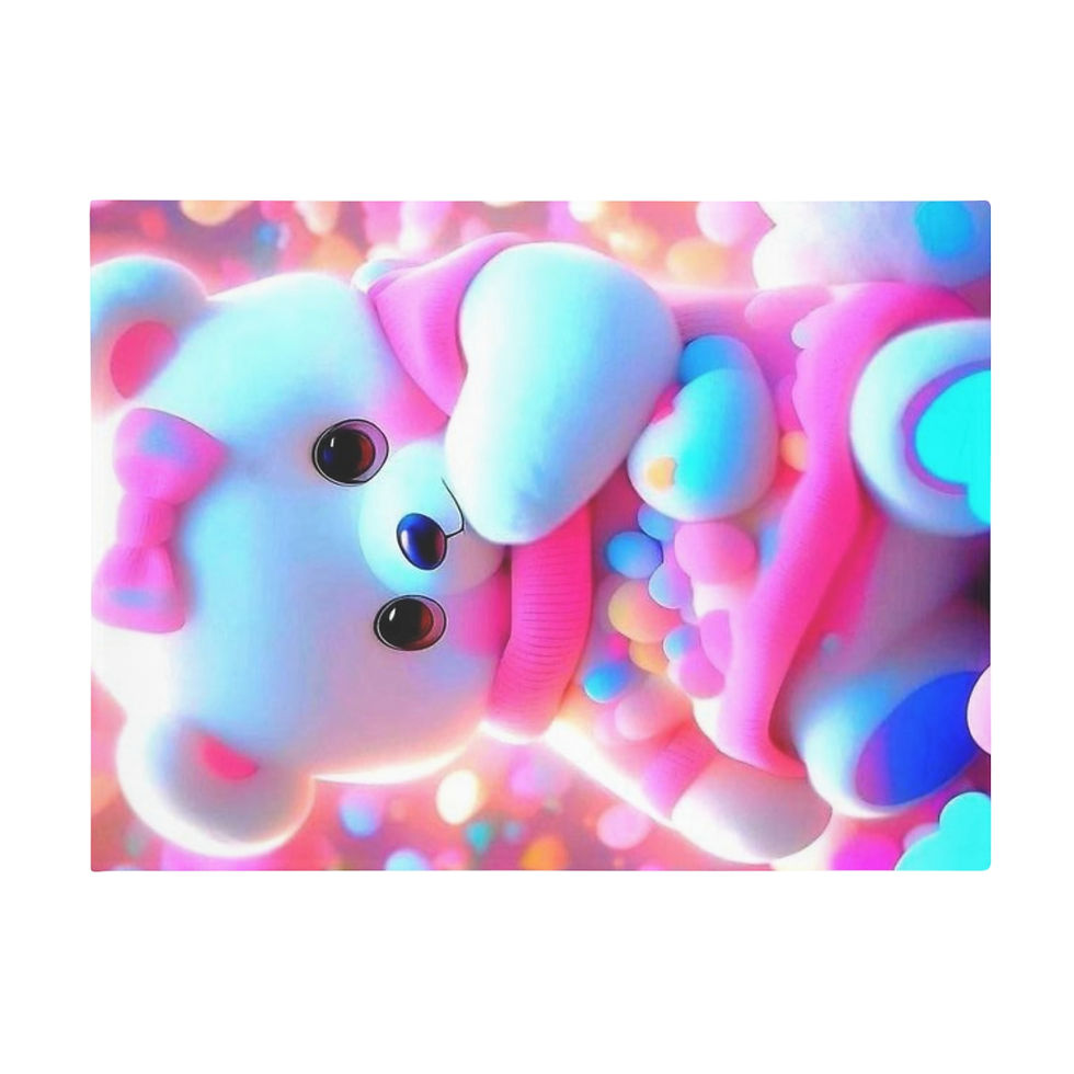 Thumbnail: Cute Colorful Bear Throw Blanket