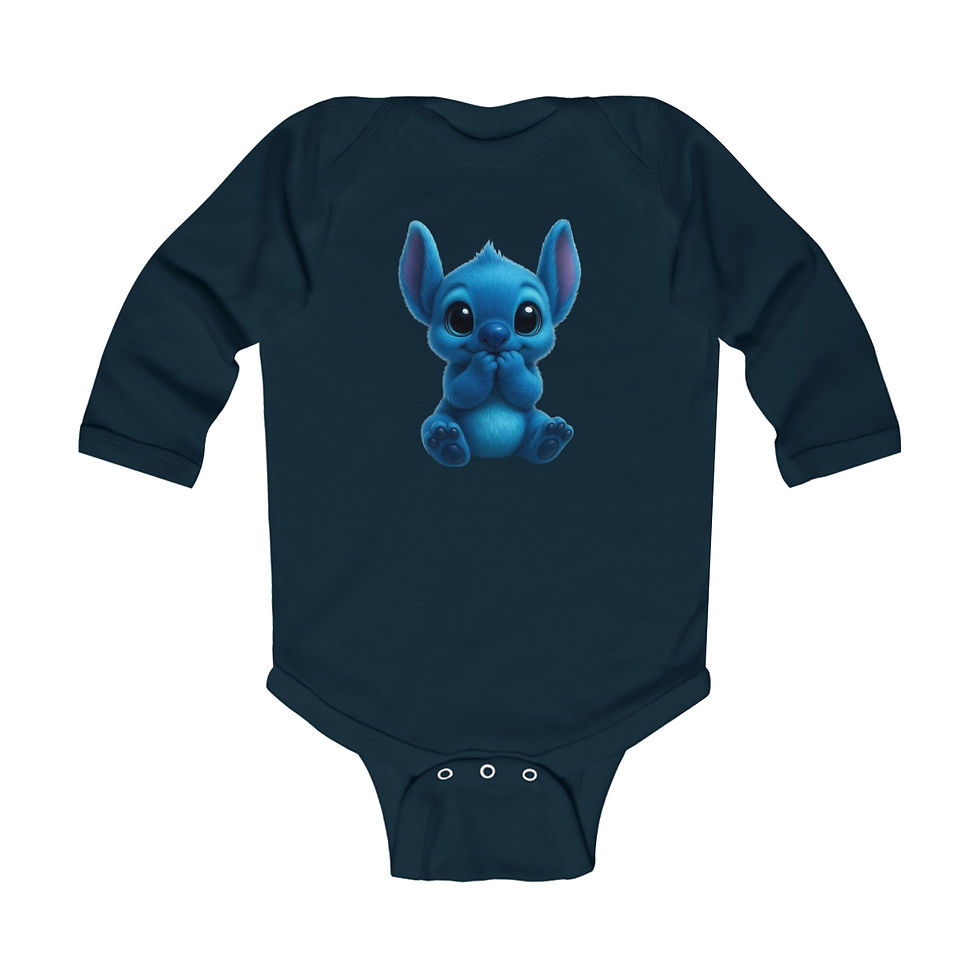 Thumbnail:  Blue Alien Long Sleeve Onesie
