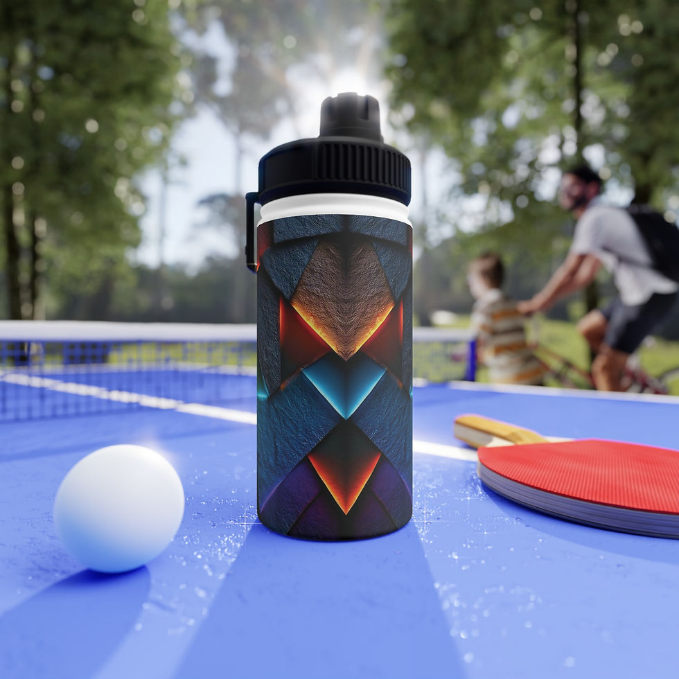 Thumbnail: Geometric Stainless Steel Water Bottle