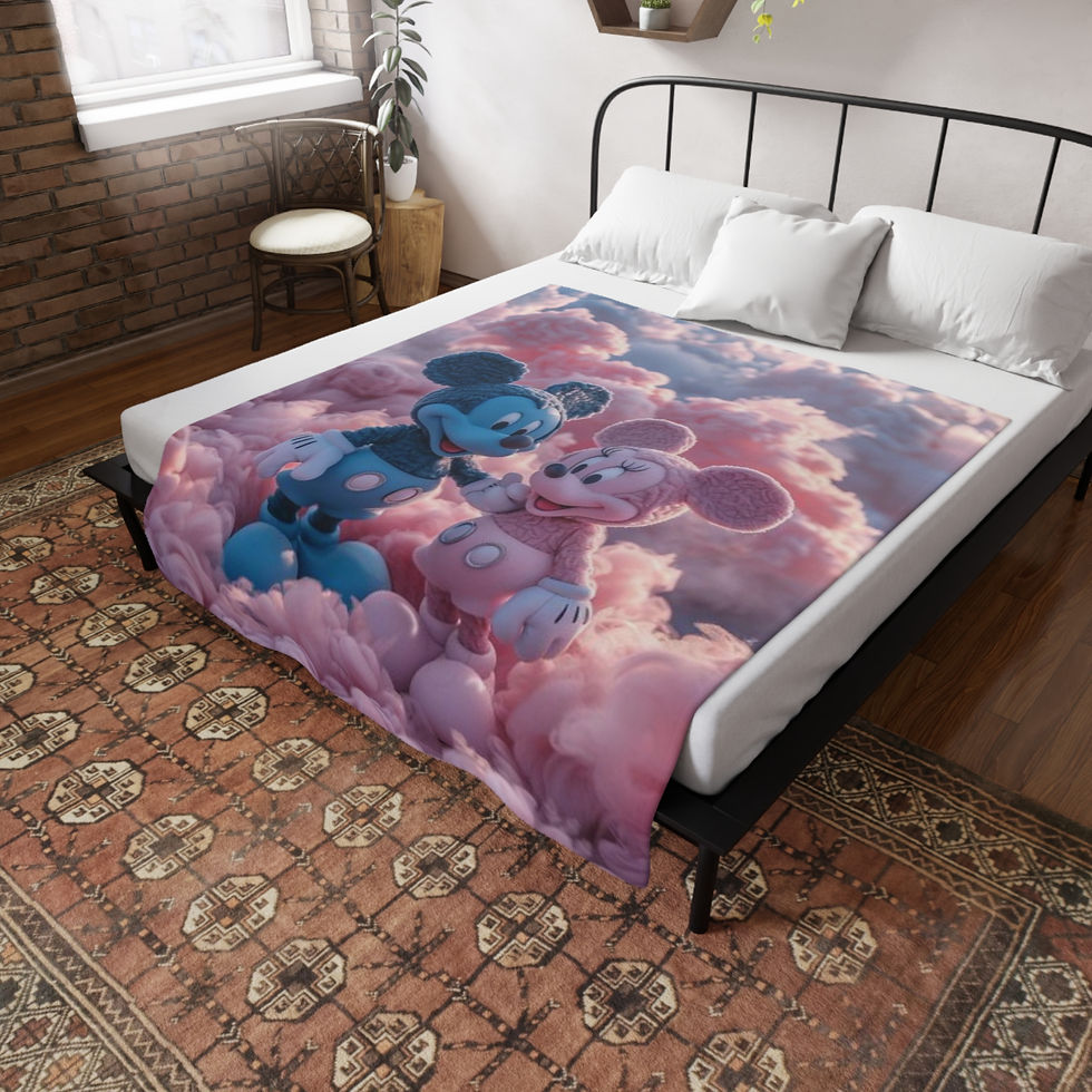 Thumbnail: Cloudy Love Throw Blanket