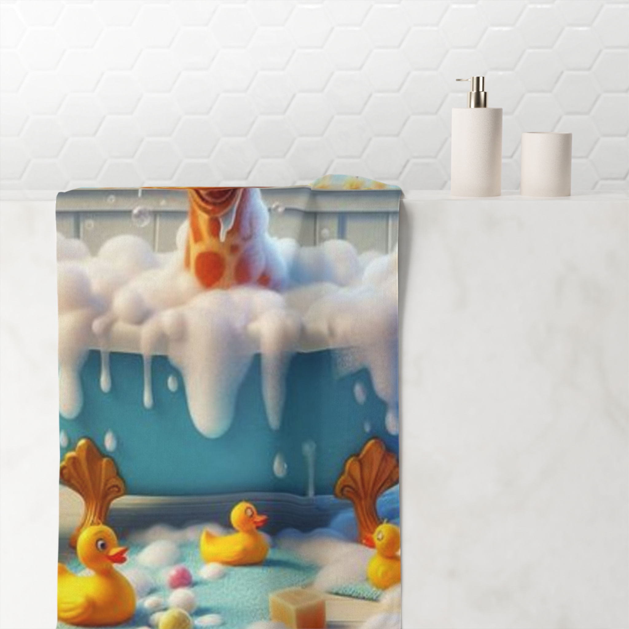 Cute Giraffe Bath Towel