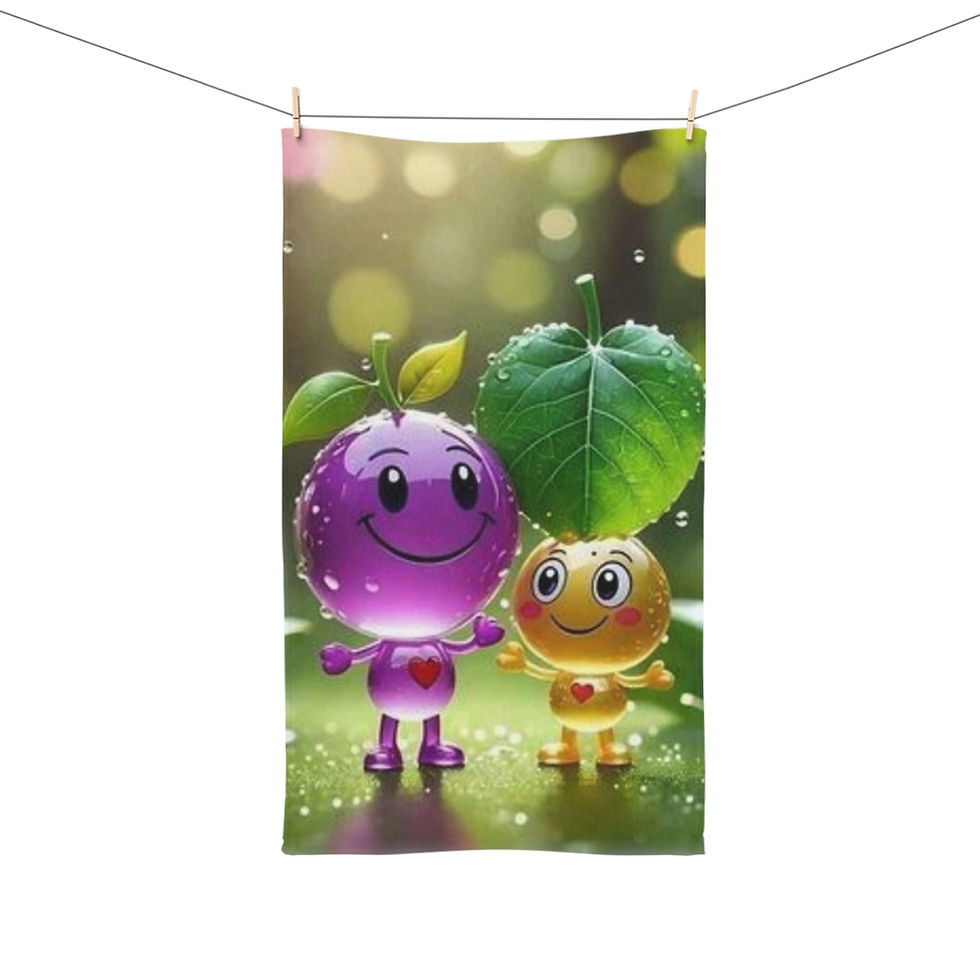 Thumbnail: Cute Fruit Friends Hand Towel
