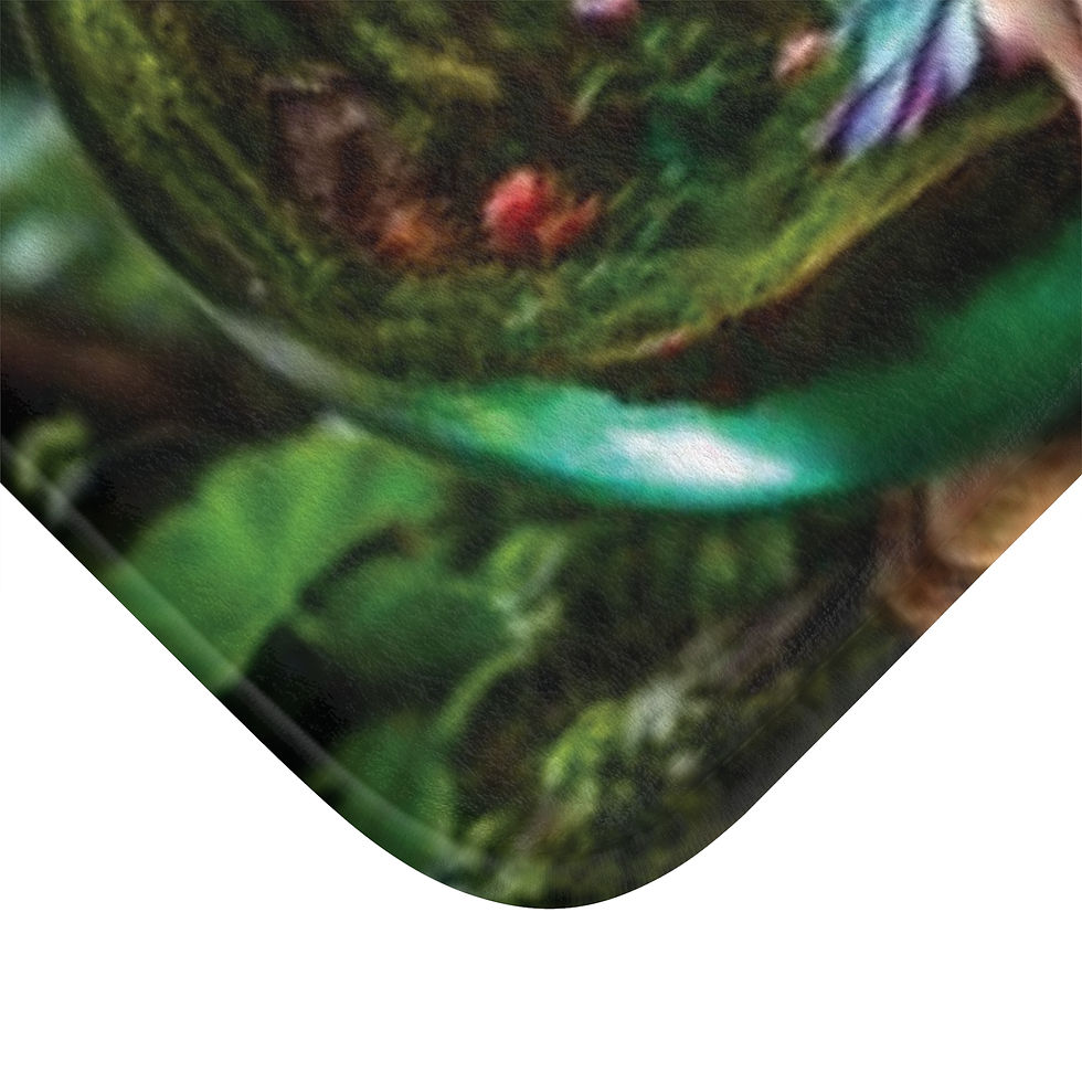 Thumbnail: Enchanting Fairy Forest Bath Mat - Magical Home Decor for Nature Lovers