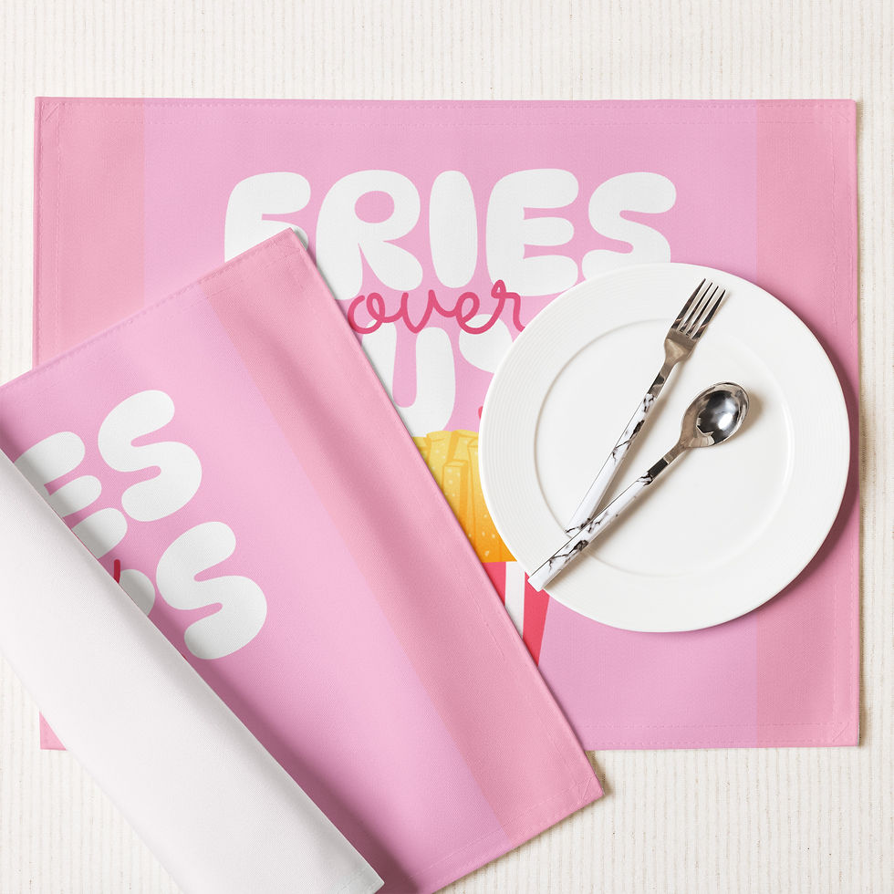 Thumbnail: Fries Over Guys Placemat Set