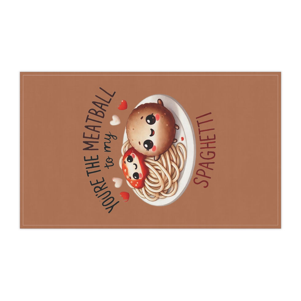 Thumbnail: You're the Meatball to My Spaghetti Tea Towel