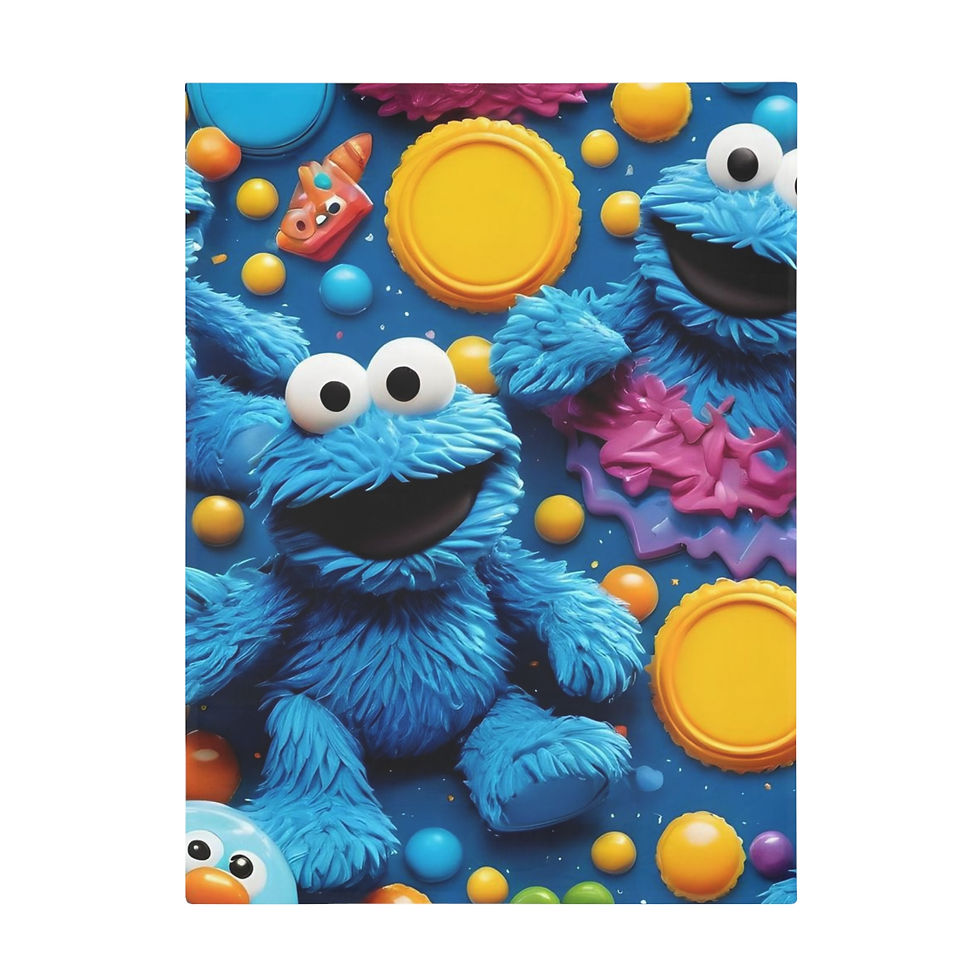 Thumbnail:  Cookie Monster Throw Blanket