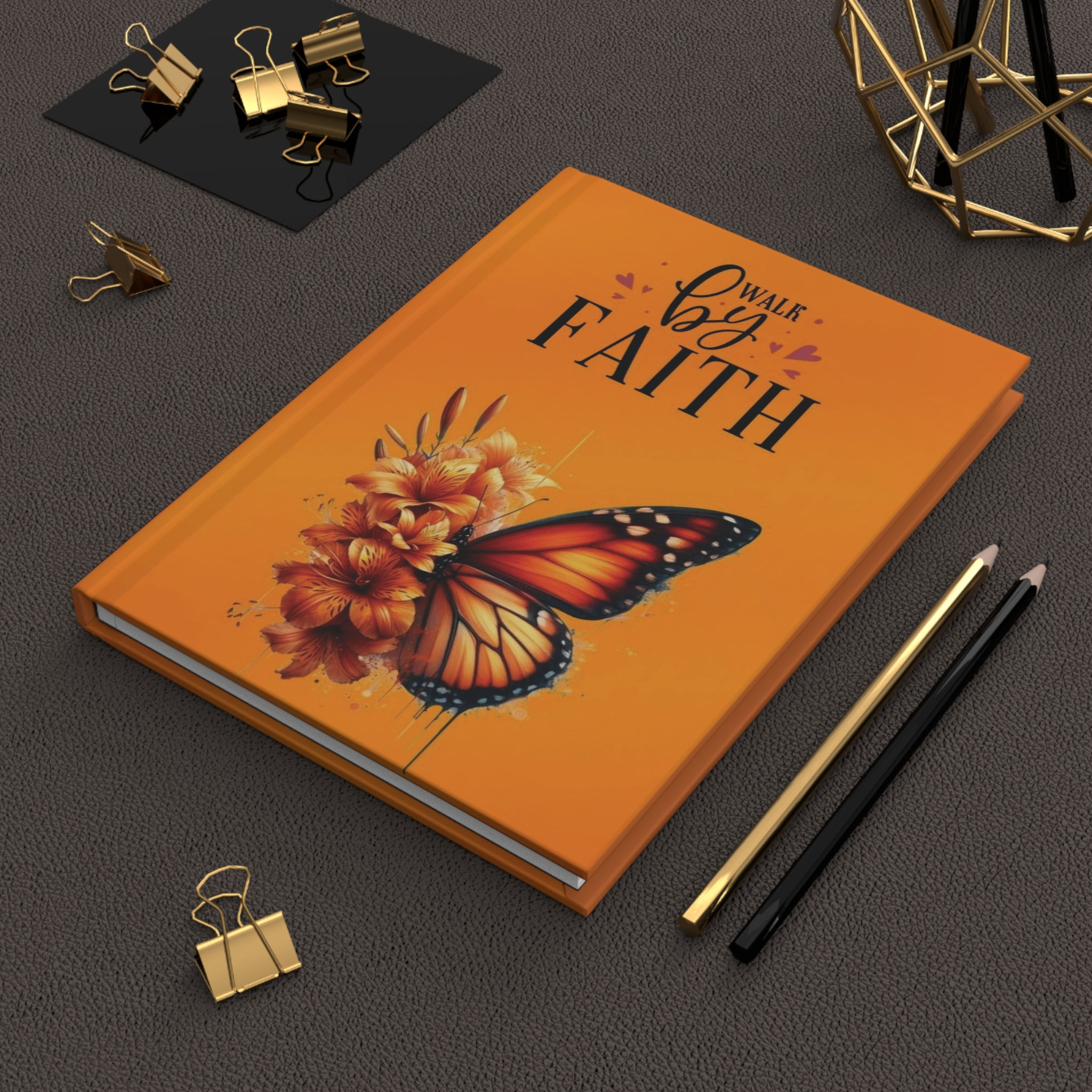 Walk by Faith Hardcover Notebook