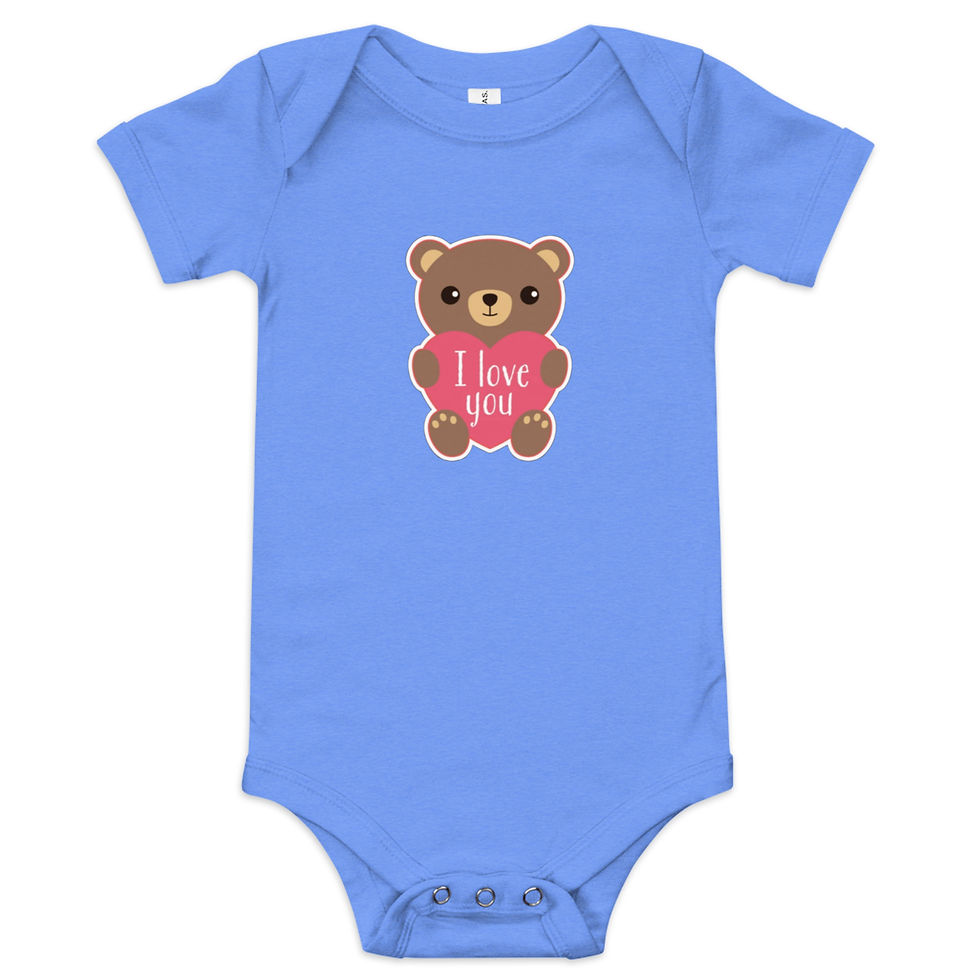 Thumbnail: I Love You Bear Onesie