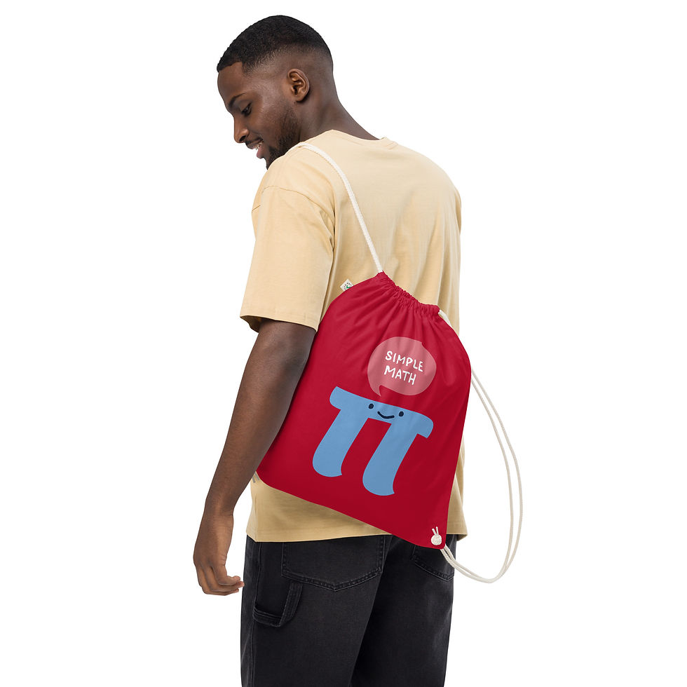Thumbnail: Simple Math Drawstring Bag