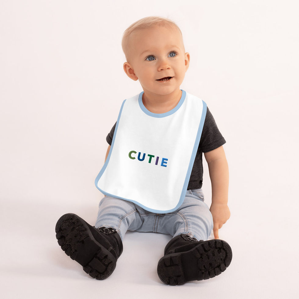 Thumbnail: Embroidered Baby Bib