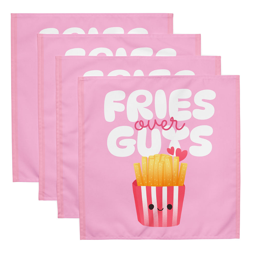 Thumbnail: Fries Over Guys napkin set