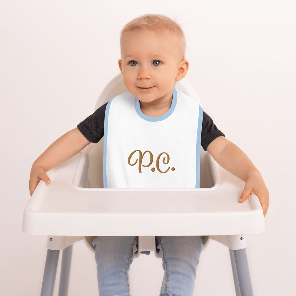 Thumbnail: Embroidered Baby Bib