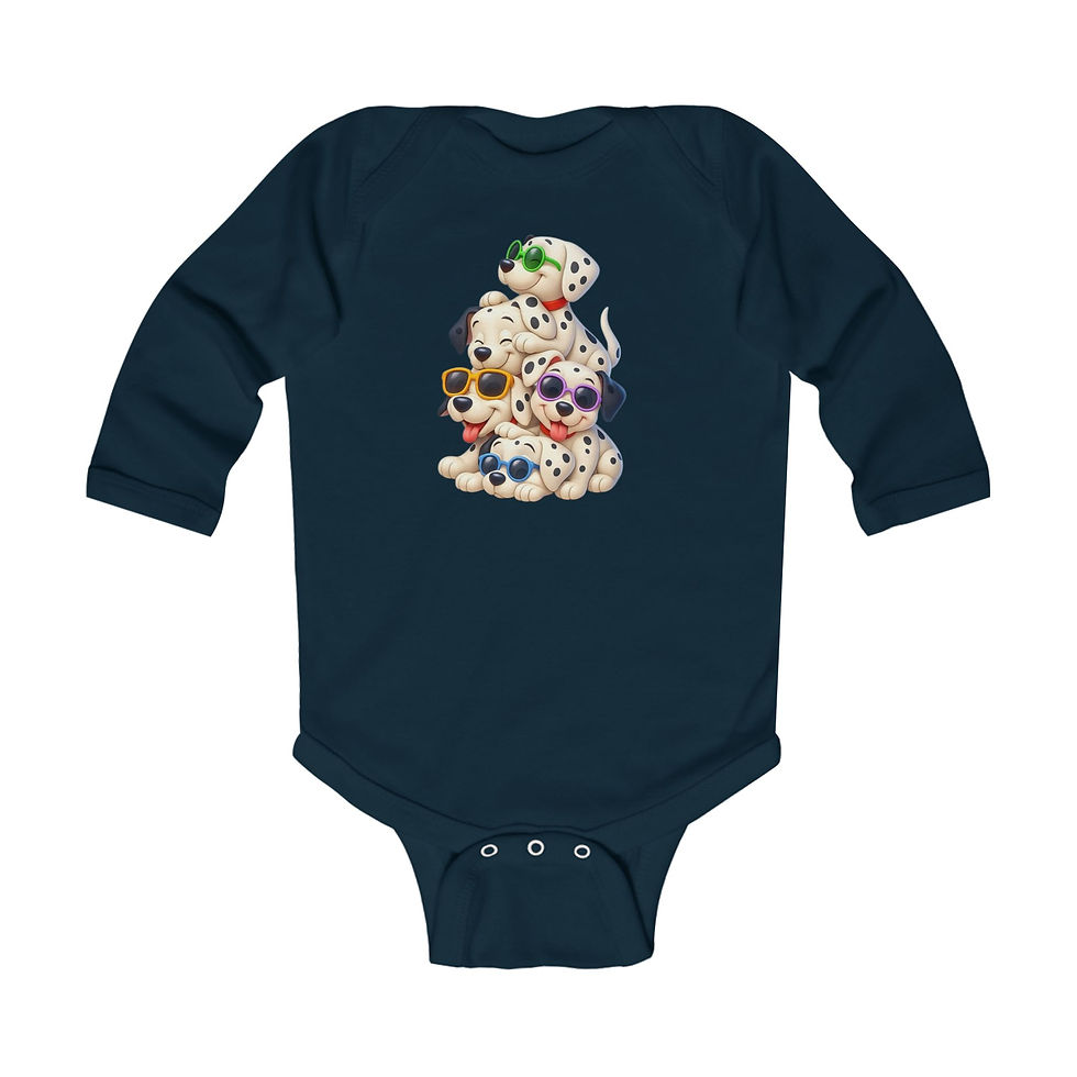 Thumbnail: Puppy Stack Long Sleeve Onesie