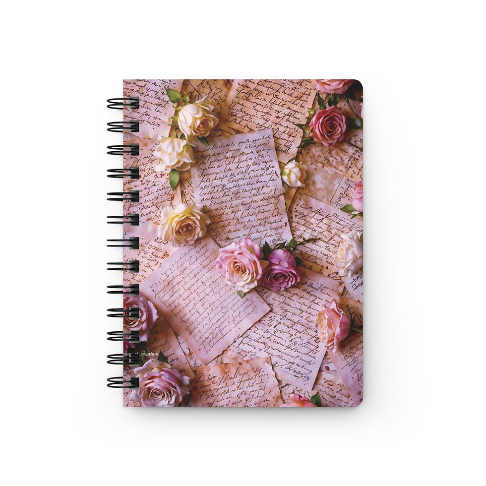 Thumbnail: Vintage Roses Spiral Journal 