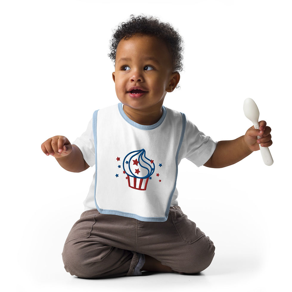 Thumbnail: Embroidered Baby Bib