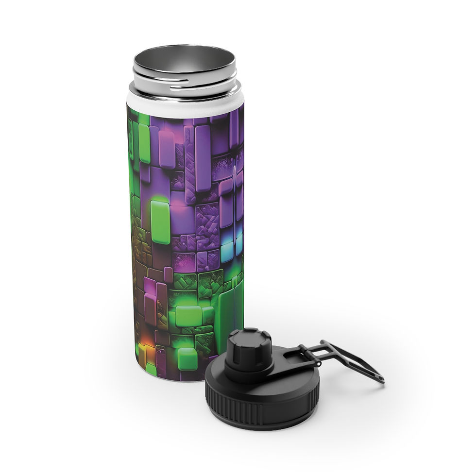 Thumbnail: Abstract Stainless Steel Water Bottle