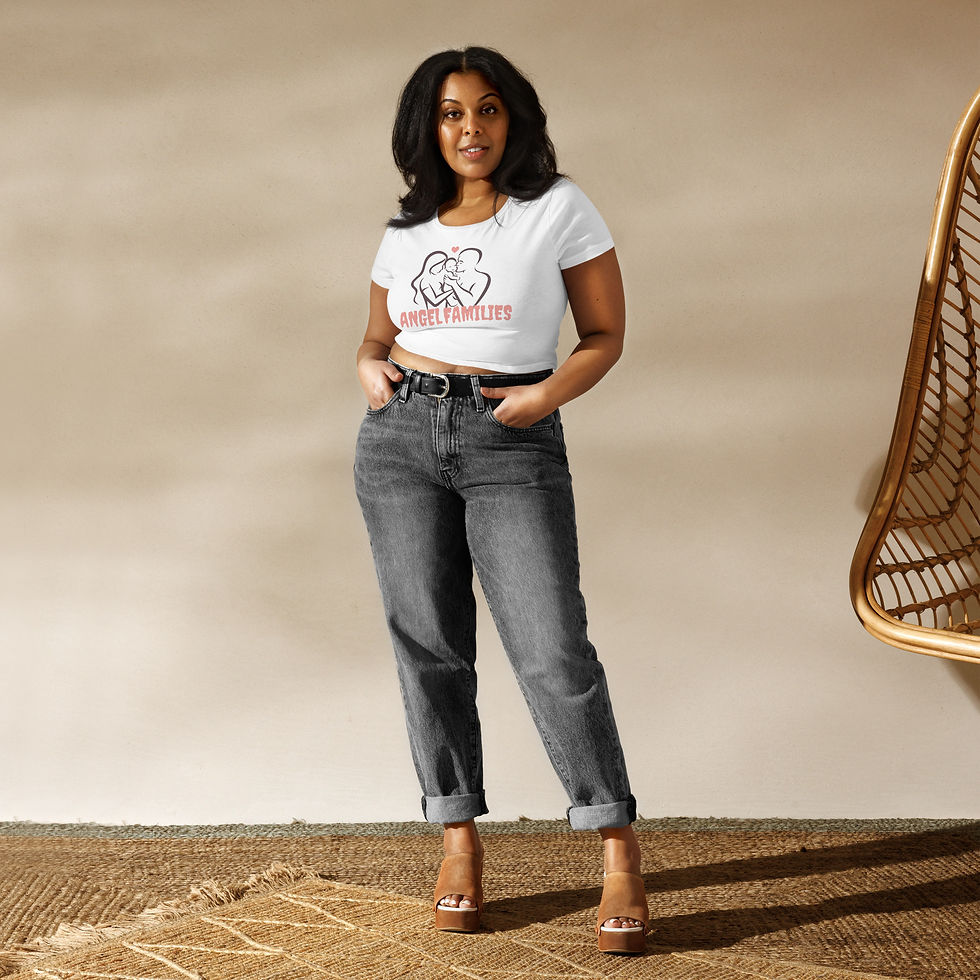 Thumbnail: Angel Families Crop Tee