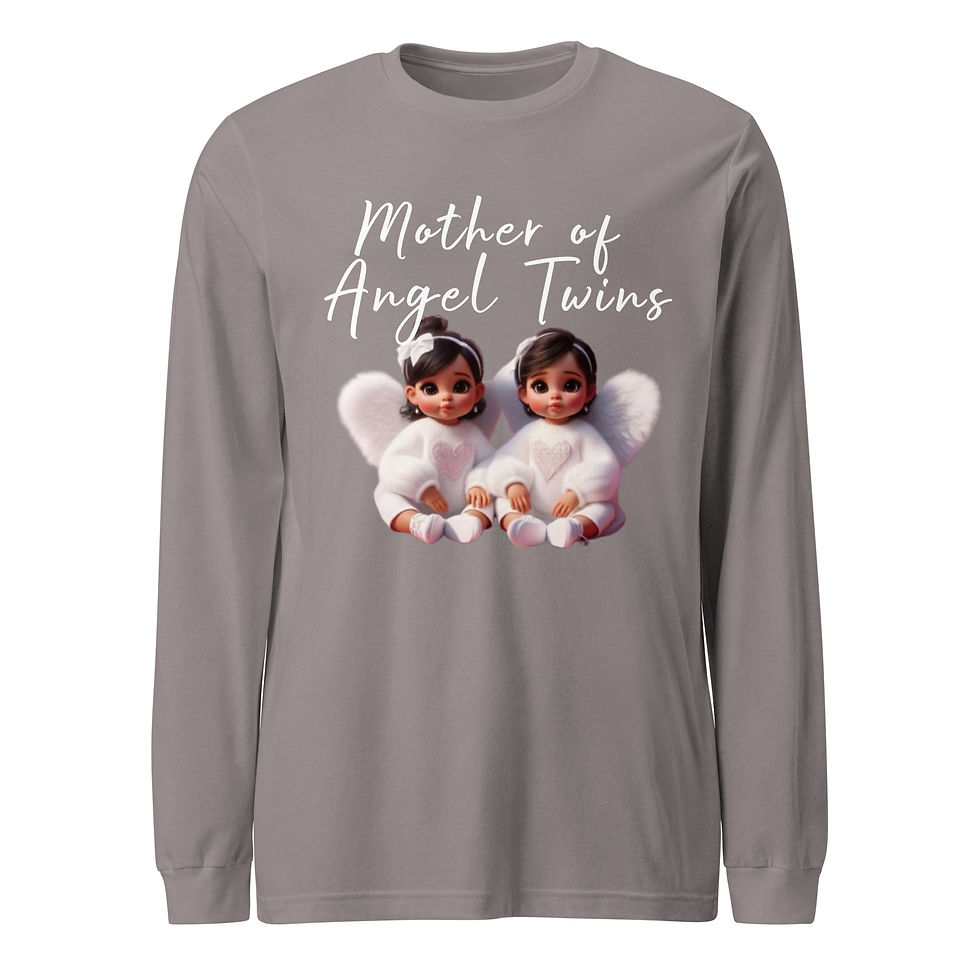 Thumbnail: Mother Of Angel Twins Long Sleeve Tee