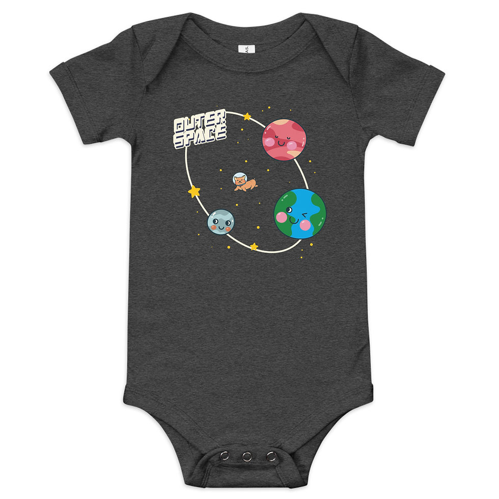 Thumbnail: Outer Space Baby short sleeve one piece