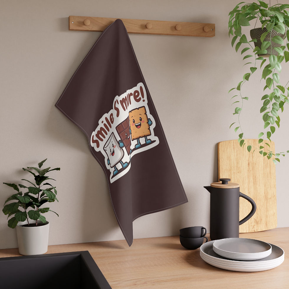 Thumbnail: Smile S'more! Tea Towel