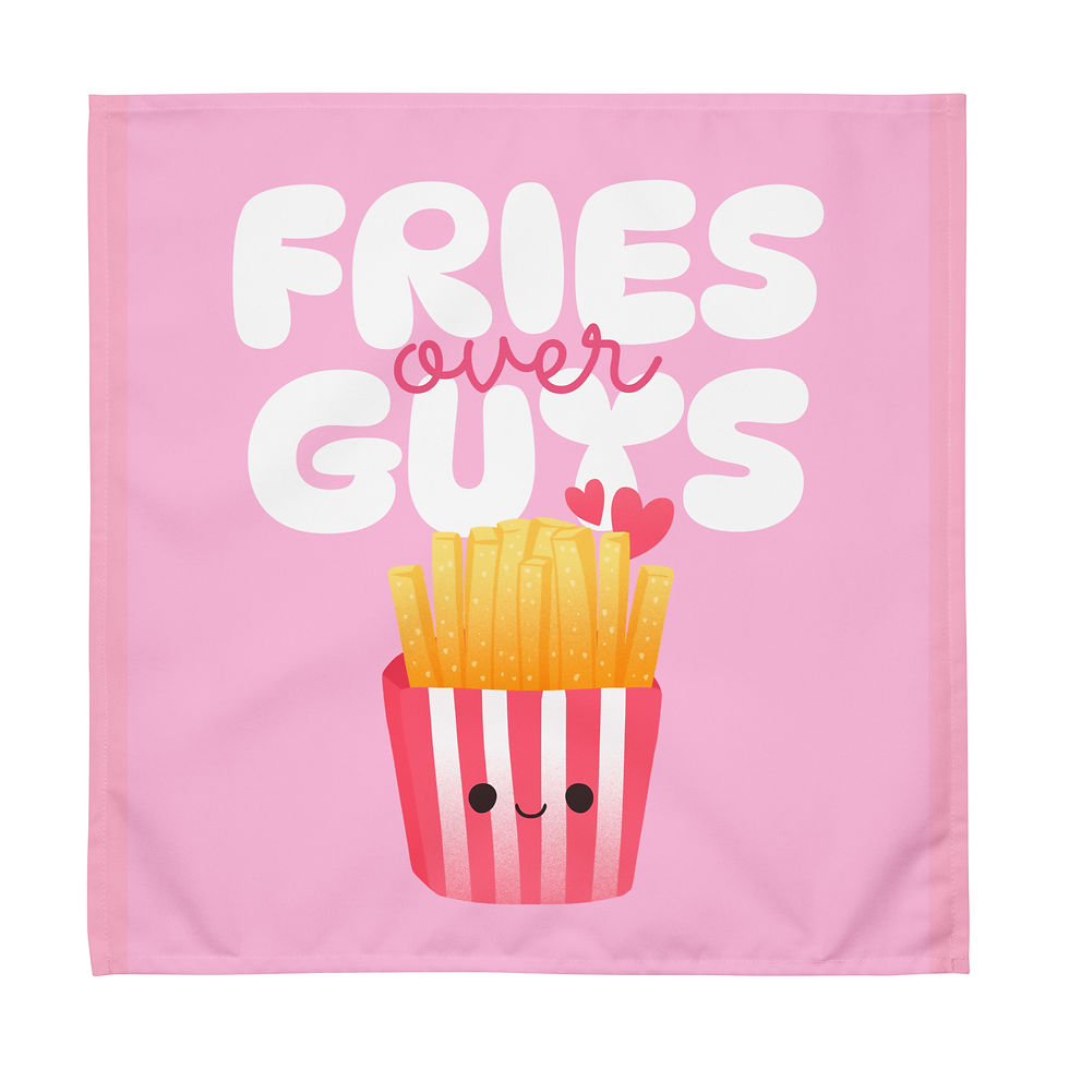 Thumbnail: Fries Over Guys Cloth Napkin Set