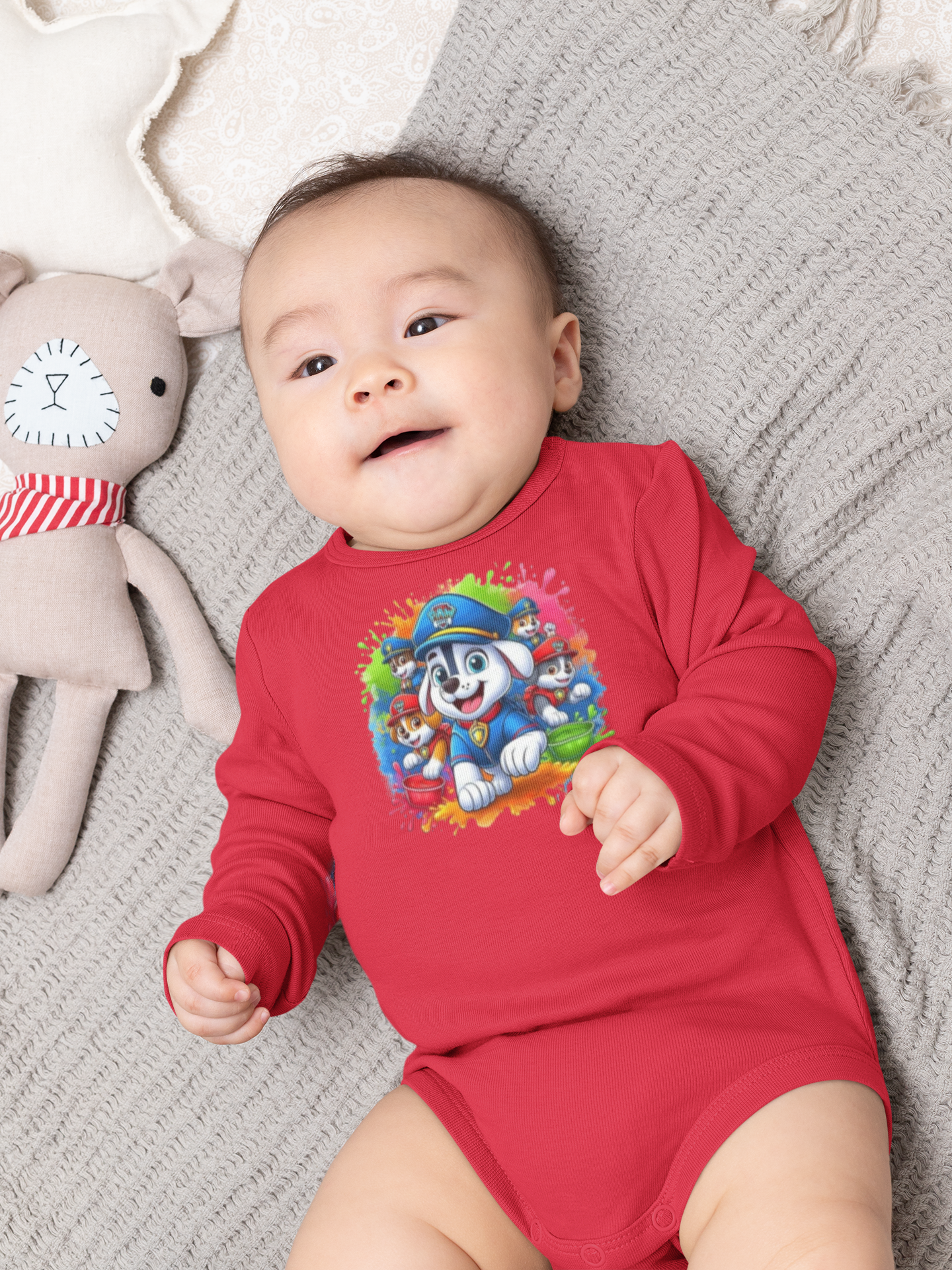 Paw Puppies Long Sleeve Onesie