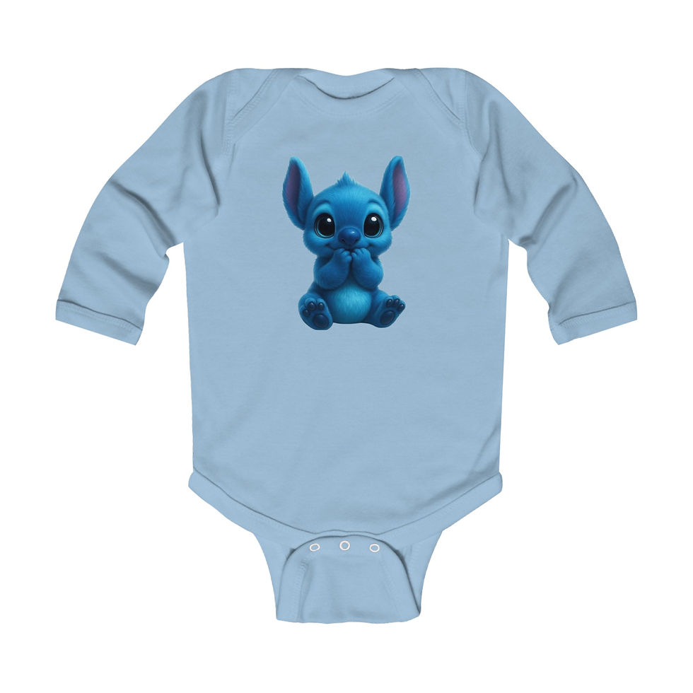 Thumbnail:  Blue Alien Long Sleeve Onesie