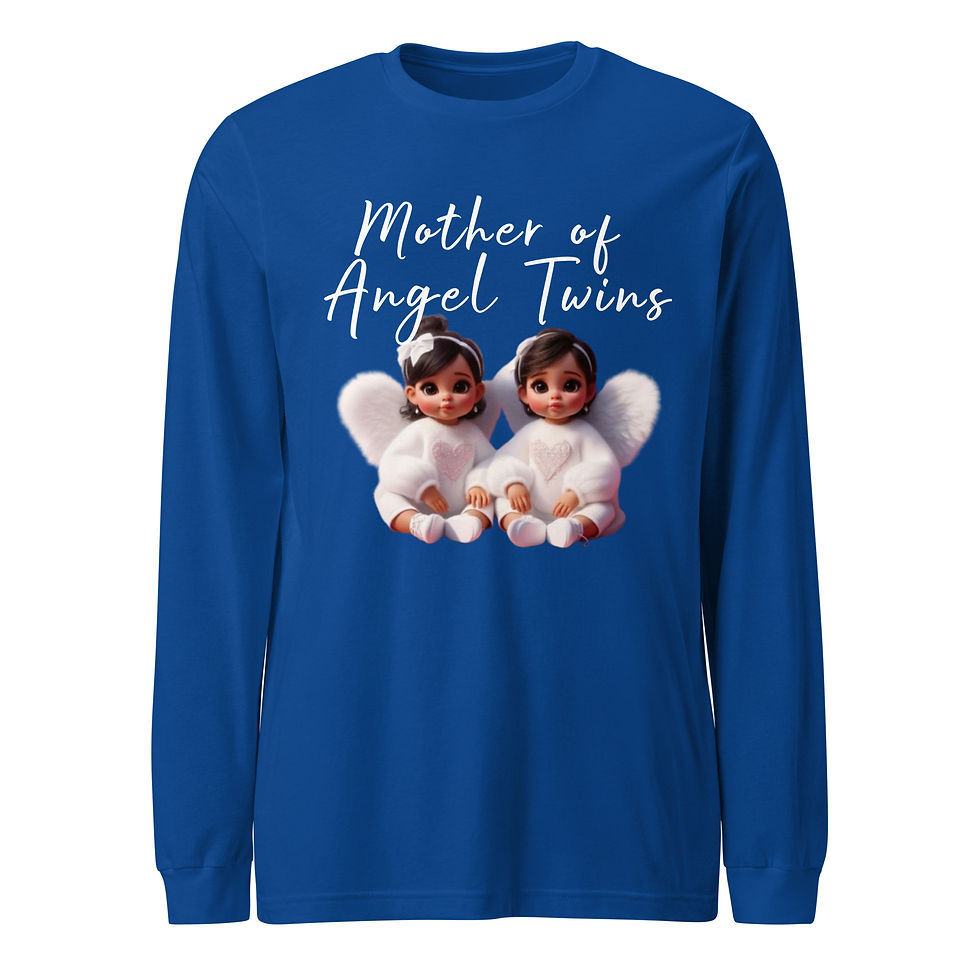 Thumbnail: Mother Of Angel Twins Long Sleeve Tee