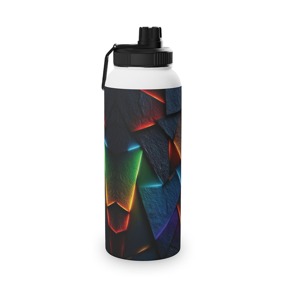 Thumbnail: Geometric Stainless Steel Water Bottle