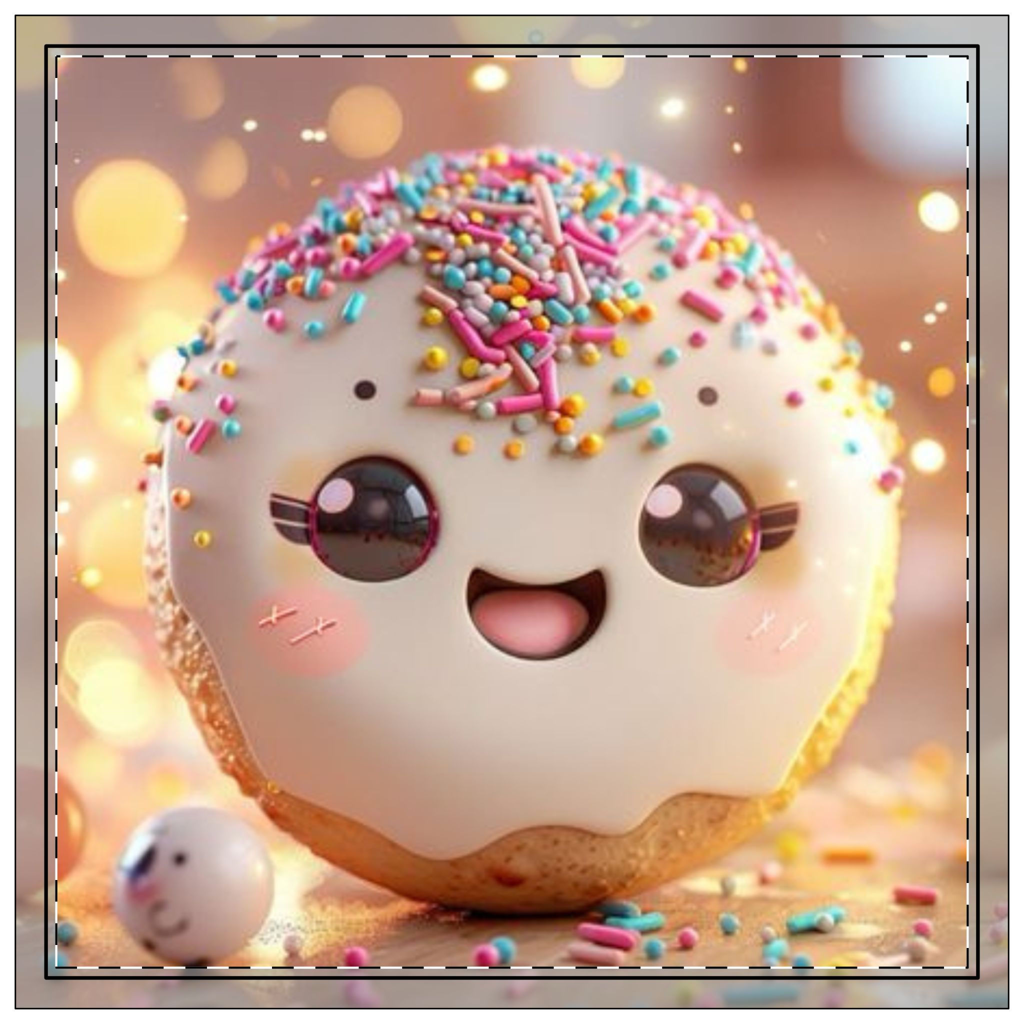 Fluffy Donut Cloth Napkins, 4-set