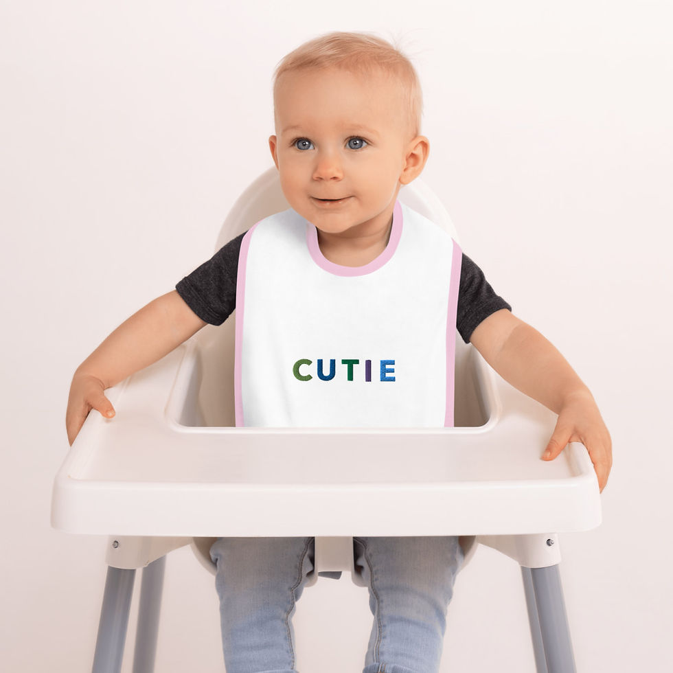 Thumbnail: Embroidered Baby Bib