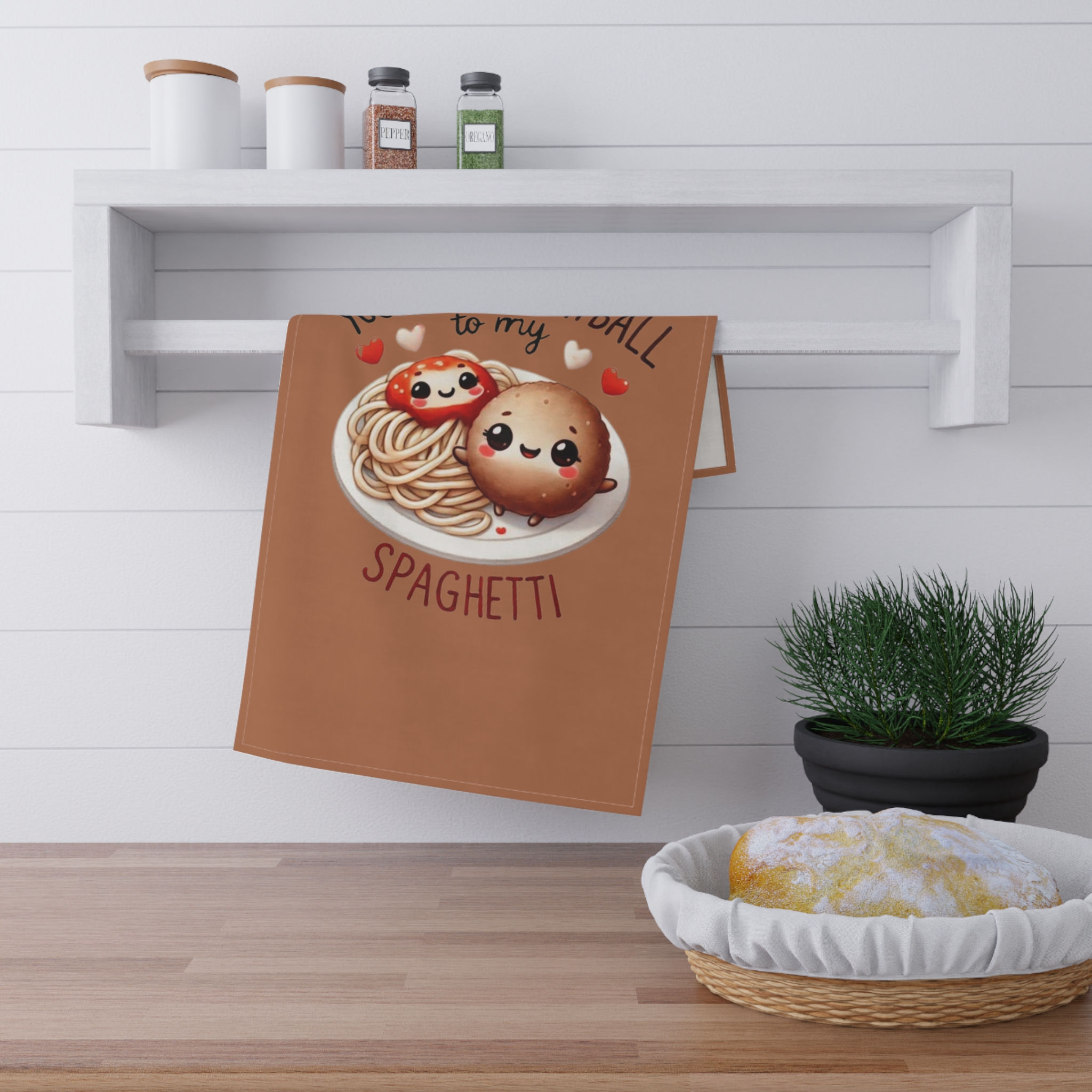 You're the Meatball to My Spaghetti Tea Towel