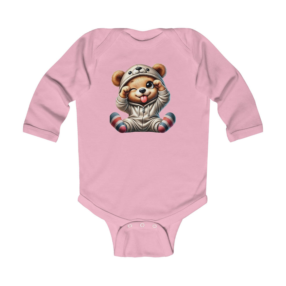 Thumbnail:  Adorable Teddy Long Sleeve Onesie