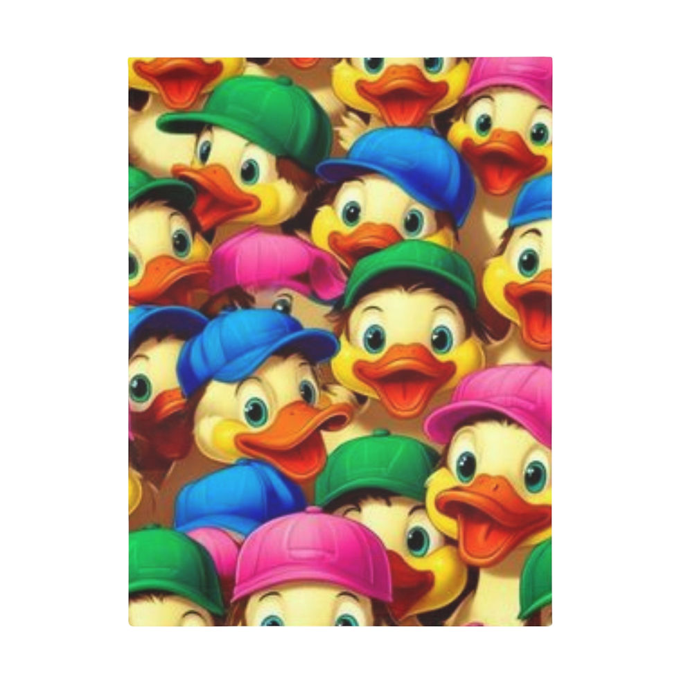 Thumbnail: Whimsical Duck Throw Blanket