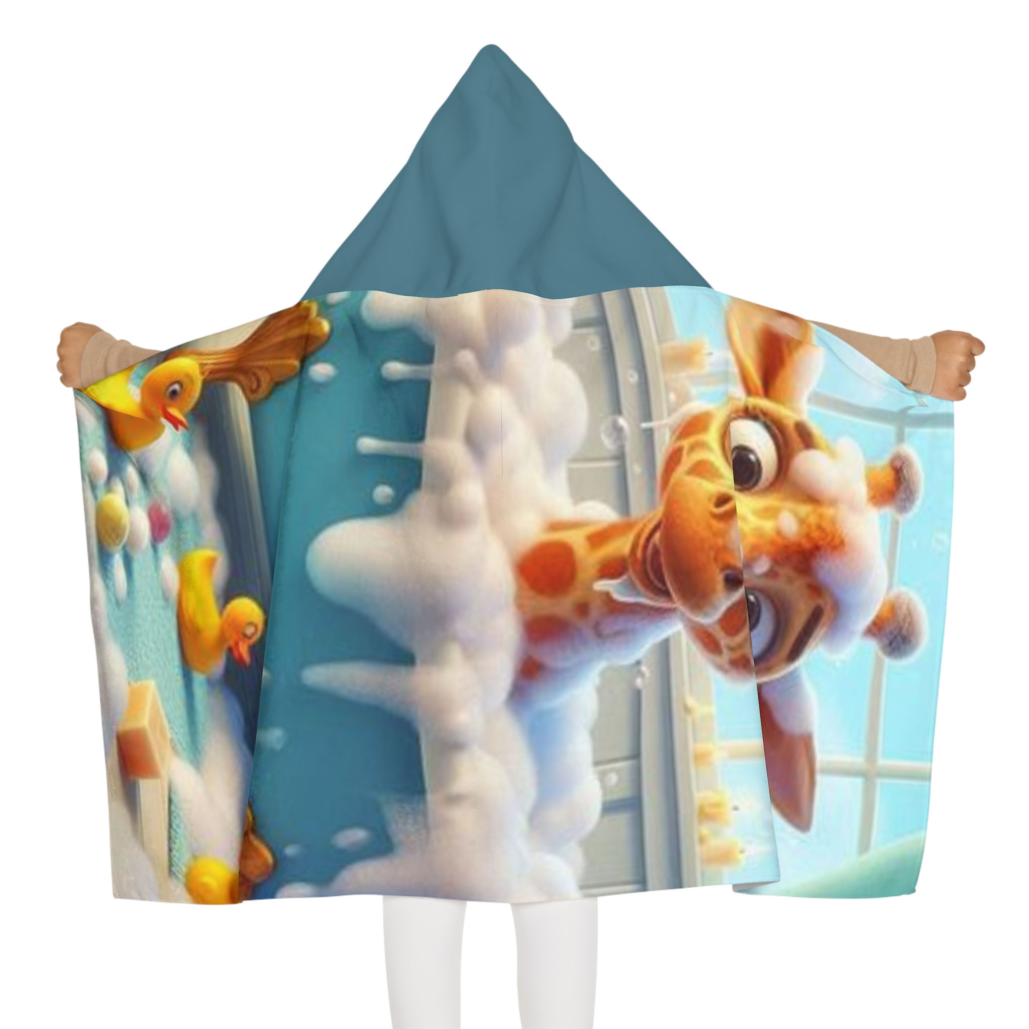 Kids Hooded Towel Cute Giraffe Bath Time