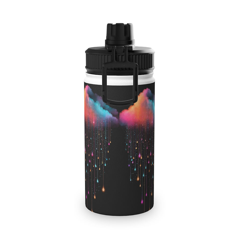 Thumbnail: Colorful Cloud Rain Stainless Steel Water Bottle 